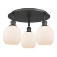 thumbnail image 2 of Innovations Lighting - Belfast - 3 Light Flush Mount In Industrial Style-9.5, 2 of 5