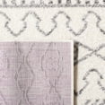 thumbnail image 5 of SAFAVIEH Tulum Kade Distressed Geometric Area Rug, Ivory/Grey, 6'7" x 6'7" Round, 5 of 8