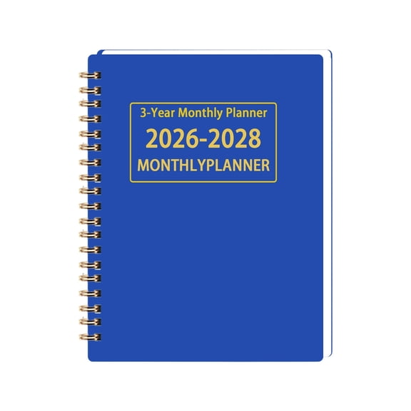 11.4x8.6 Inch Monthly Planner 3 Year Monthly Planner 2026-2028 - Planning Journal Agenda for Work Teacher, Desk Student Household School, Calendar Notebook