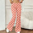 thumbnail image 5 of Mifsaly Women High Waisted Flare Yoga Pants Polka Dot Print Stretchy Bootcut Pant Casual Slim Fit Athletic Workout Leggings 2026 S, 5 of 7