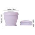 thumbnail image 3 of Vaso plegable de silicona de viaje de 180 ml, vaso portátil plegable de agua con tapa y cuerda colgante para acampada, senderismo, bebidas calientes y frías al aire libre, 3 of 6