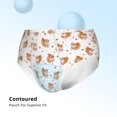thumbnail image 3 of Pofeuu Squirrel And Rose Print Boy's Briefs Toddler Boys' Underwear, Organic Cotton, Comfort Briefs-Small, 3 of 7