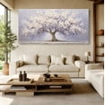 thumbnail image 6 of Large White Trees of Life Canvas Wall Art, Creative Trees Decor Painting Canvas Print for Living Room, Bedroom, Office Decorations, Gifts for Men, 6 of 7