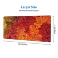 thumbnail image 4 of Disketp Gaming Mouse Pad Autumn Leaf Pattern Large Mouse Mat Long Extended Desk Pad Non-Slip Rubber Mice Pads Stitched Edges Thin Pad (11.8x31.5 Inch), 4 of 9