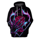 thumbnail image 3 of Nueva sudadera con capucha para hombre, estampado de calavera en 3D, jersey con estampado de tendencia urbana, manga larga, estilo hip hop, informal, holgada, para otoño, ropa para hombre, 3 of 5