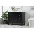 thumbnail image 2 of 42 inch single bathroom vanity in black, 2 of 8