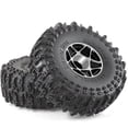 thumbnail image 5 of Juego de 4 Ruedas de Metal Beadlock de 63 mm y 1,0 Pulgadas para Coche RC Crawler TRX4M SCX24 AX24 FCX24 1/18 1/24, Piezas de Actualización Rojas, 5 of 5