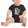 thumbnail image 2 of It's In My DNA Burmese Flag Country Pride Cute Baby Clothes For Boy Girl (Black, 3-6 Months), 2 of 5