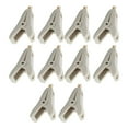 thumbnail image 2 of 2 Poles Electronic Test Clamp, Gold Plated Brass Replacement Portable 10Pcs 10A Rated Current  Clip Safe  For Car Battery Grey, 2 of 8