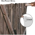 thumbnail image 2 of Rustic Curtains for Bedroom, Old Barn Door Wooden Board Living Room Curtains, Rural Hardwood Farmhouse Western Retro Drapes 2 Panel Sets,42x54 Inch, 2 of 6