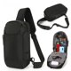 thumbnail image 2 of Bolso de pecho antirrobo para hombre, sencillo, de gran capacidad, estilo bandolera deportivo, mochila multifuncional para hombre, bolso de hombro informal, 2 of 6
