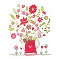 thumbnail image 3 of Zaman, Farida 12x14 Black Modern Framed Museum Art Print Titled - Valentines Flowers III, 3 of 5