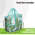 thumbnail image 3 of Garden Tool Bag,White Poodle Dog and Sunflowers Garden Tool Organizer,Garden Gifts,Waterproof Multi-Pocket Garden Tool Storage 11.8x5.5x11.4 Inch(Tools NOT Included), 3 of 6