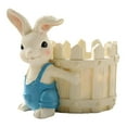 thumbnail image 1 of Garden Rabbit Resin Flower Pot Decorative Outdoor Planter for Balcony Patio, 1 of 4