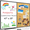 47" x 35" Combination Board, variant on JILhome Magnetic White Board and Cork Board Combo,35" x 23" Dry Erase Board Bulletin Combination Board, Whiteboard & Felt Board for Wall, Home, Office, Black Aluminum Frame
