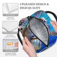 thumbnail image 3 of Daiia Sea Turtle Swims Pattern Lunch Bag , Insulated Lunch Box, Small Leakproof Cooler Food Lunch Containers Reusable High Capacity Lunch Tote Bags-One Size, 3 of 6