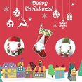 thumbnail image 3 of Calcetín de Navidad 3 pack, calcetines de Navidad para la familia de la Navidad de los gnomos de la Navidad 3d Afortunado Sencillez, 3 of 5