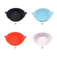thumbnail image 4 of sweethay Air Fryer Pot Cocina Reutilizable Cocinar Hornear Cesta Lavable Pizza Home Beef Liner Accesorio con Mango Rojo Rojo 1 Pc sweethay HA061967-03, 4 of 8