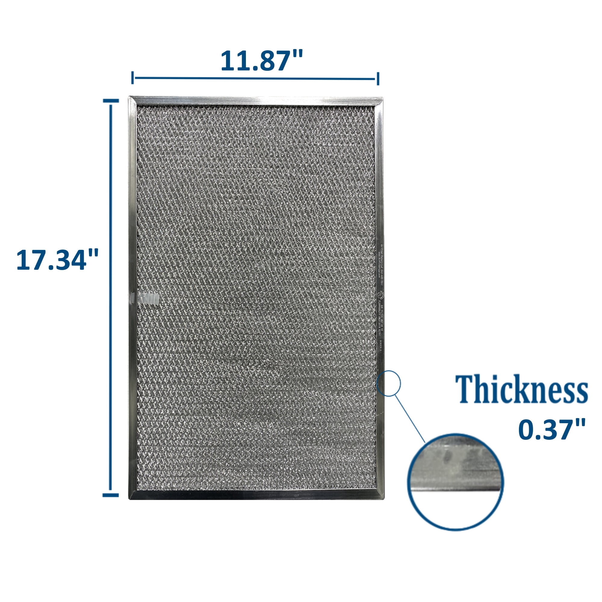 Air Filter Factory Replacement for BPS1FA36, 99010300E Broan Aluminum Grease Range Hood Filter 2-Pack
