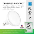 thumbnail image 6 of Sunco Lighting 10 Pack BR40 LED Bulb, 17W=100W, Dimmable, 5000K Daylight, 1400 LM, E26 Base, Indoor Flood Light for Cans - UL & Energy Star, 6 of 7