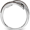 thumbnail image 2 of 14K White Gold Champagne Diamond Black Rhodium Ring (Size 7) Made In India rm5696-ch-050-wa, 2 of 5