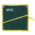 thumbnail image 2 of Bolsa De Almacenamiento Enrollable Para Herramientas De Lona Con 6 Bolsillos, Duradera, Portátil, Verde, Almacenamiento Para Llaves Inglesas O Herramientas Manuales, 2 of 7