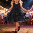 thumbnail image 2 of RMGVDSD Girls Birthday Dress Sequins Tiered Tutu Princess Dresses Flower Girl Wedding Party Gown Formal Dress Holiday Celebration Preppy Casual Pants, 2 of 8
