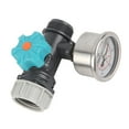 thumbnail image 2 of Válvula reguladora de presión de agua ajustable G3/4 pulg. con manómetro, controlador de riego para invernaderos y jardines., 2 of 14