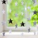 thumbnail image 3 of Guirnalda de estrellas brillantes para decoración de fiestas, 130 pies de estrellas doradas brillantes colgantes, telón de fondo para compromisos, bodas, baby showers, cumpleaños y Navidad., 3 of 5