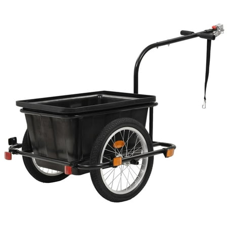 UPC: 8718475718130 | vidaXL Bike Cargo Trailer Black 13.2 gal