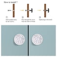 thumbnail image 4 of 4 Pcs Abstract Knobs for Kitchen Cabinet Cupboard Dresser Bookcase Drawer Pulls Handles Round Home Decor, 4 of 5