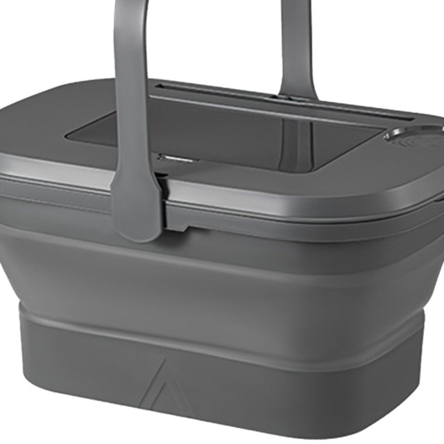 Cesta De Picnic Cesta plegable para acampar, equipo, contenedor de frutas y alimentos para exteriores (gris oscuro) Tmvgtek Para Estrenar