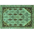 thumbnail image 1 of Ahgly Company Indoor Rectangle Abstract Turquoise Blue Modern Area Rugs, 3' x 5', 1 of 4