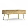 thumbnail image 6 of Simpli Home Jager SOLID MANGO WOOD 36 inch Wide Rectangle Contemporary Modern Lift Top Coffee Table in Natural, 6 of 9