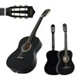 38" Full Size Acoustic Guitar Adult Kids Beginners Black Guitar with