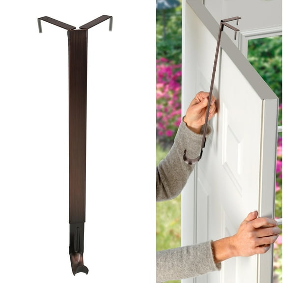 Haute Decor Adapt™ Adjustable Wreath Hanger, Top & Length Adjustable Version - Oil-Rubbed Bronze