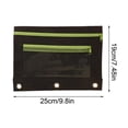 thumbnail image 3 of Back to School Supplies Under 1 Pencil Pouch for Kids Students Pen Pouch with Zipper for Binder Green #668, 3 of 6