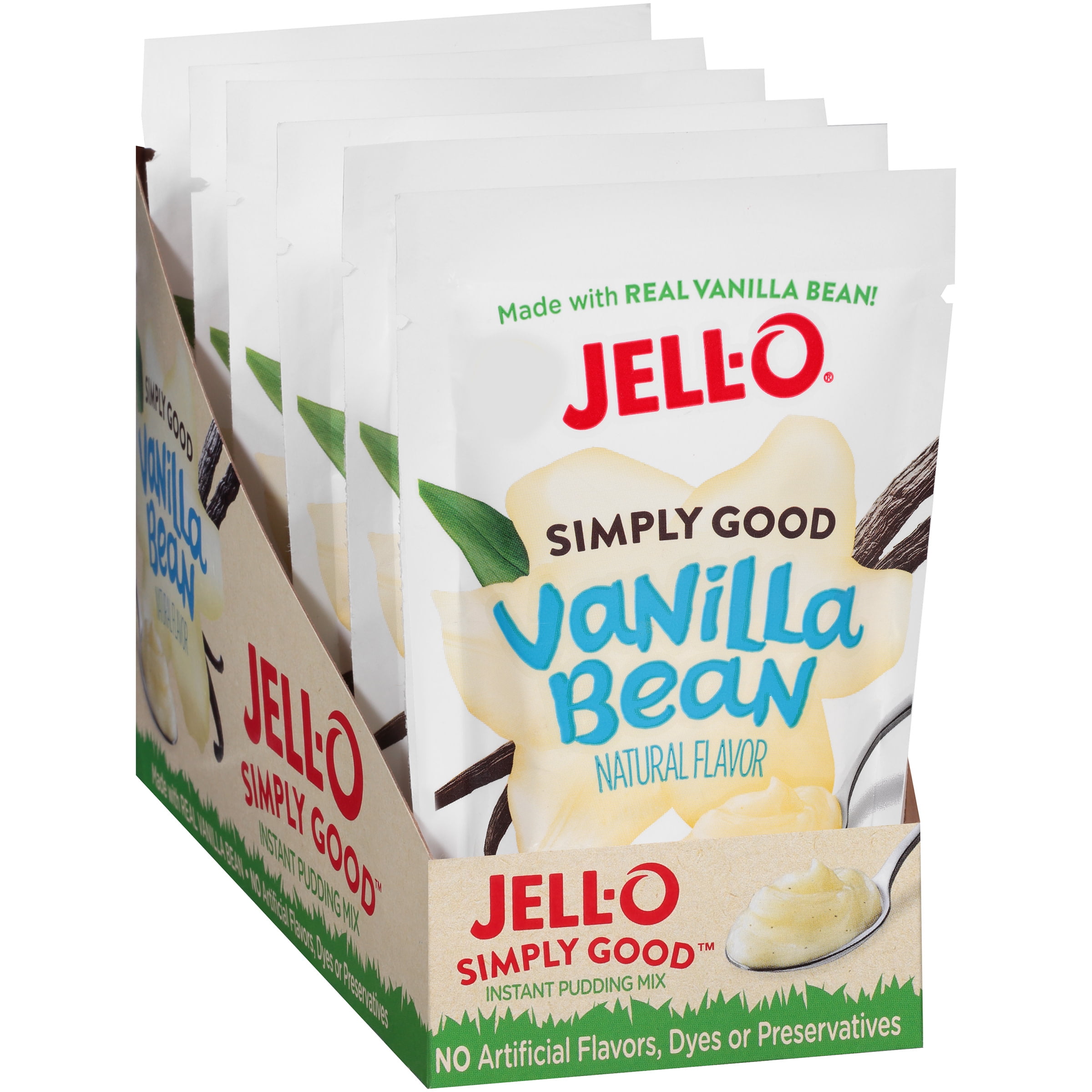 JELL-O Simply Good Vanilla Pudding 3.9 oz Pouch