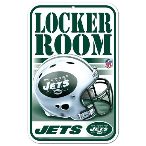 Wraft Fanatics 3208536878 11 x 17 in.   York Jets Sign - Plastic Locker Room Design