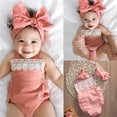 thumbnail image 4 of BONIXOOM Toddler Girls' Clothing Children'S Clothing Clearance Pullover Sleeveless Summer Polka Dot Jumpsuit on Clearance Pink Size 100, 4 of 9