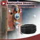 thumbnail image 3 of Cables eléctricos únicos para automóviles, cable de alimentación de 100 pies, negro, TC, 1 pieza, 22AWG, 7 conductores, completamente aislado y con chaqueta de tacto suave, universal, 3 of 7