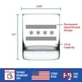 thumbnail image 4 of Bevvee Whiskey Rocks Glass 10.25 oz Flag Of Chicago Gifts for Chicago Enthusiasts Glassware & Drinkware, 4 of 4