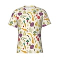 thumbnail image 4 of Vsdgher Vegetable Print Men's Dry Fit Mesh Athletic Shirts Moisture Wicking Tennis T-Shirt Tops, 4 of 9