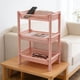 thumbnail image 5 of Estante De Almacenamiento De Plástico Estante de almacenamiento rosa de 3 niveles para baño, cocina y sala de estar, estante de escritorio multicapa (1 unidad) JASKFLY, 5 of 8
