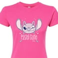 thumbnail image 3 of Disney - Lilo & Stitch - Angel's A Pastel Cutie - Juniors Fitted Graphic T-Shirt, 3 of 5