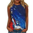 thumbnail image 2 of Wiyuqeen Women's Independence Day Sleeveless Tops Summer Tanks Sleeveless Crew Neck Patriotic Tanks Plus Size 4th of July Tee Shirts, 2 of 4
