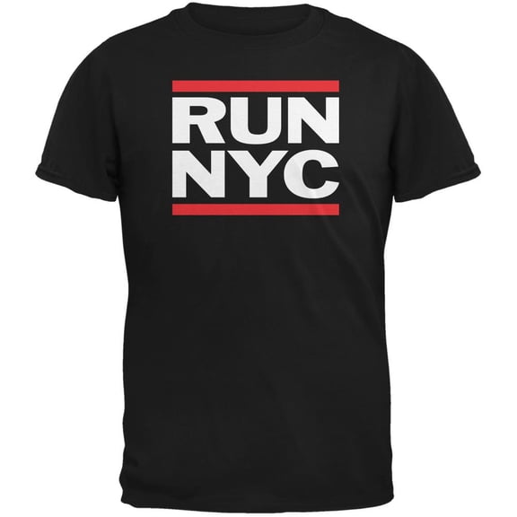 RUN NYC Black Adult T-Shirt - Large