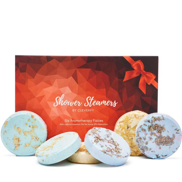 Cleverfy Shower Bombs Aromatherapy Gift Set of [6] Shower Steamers