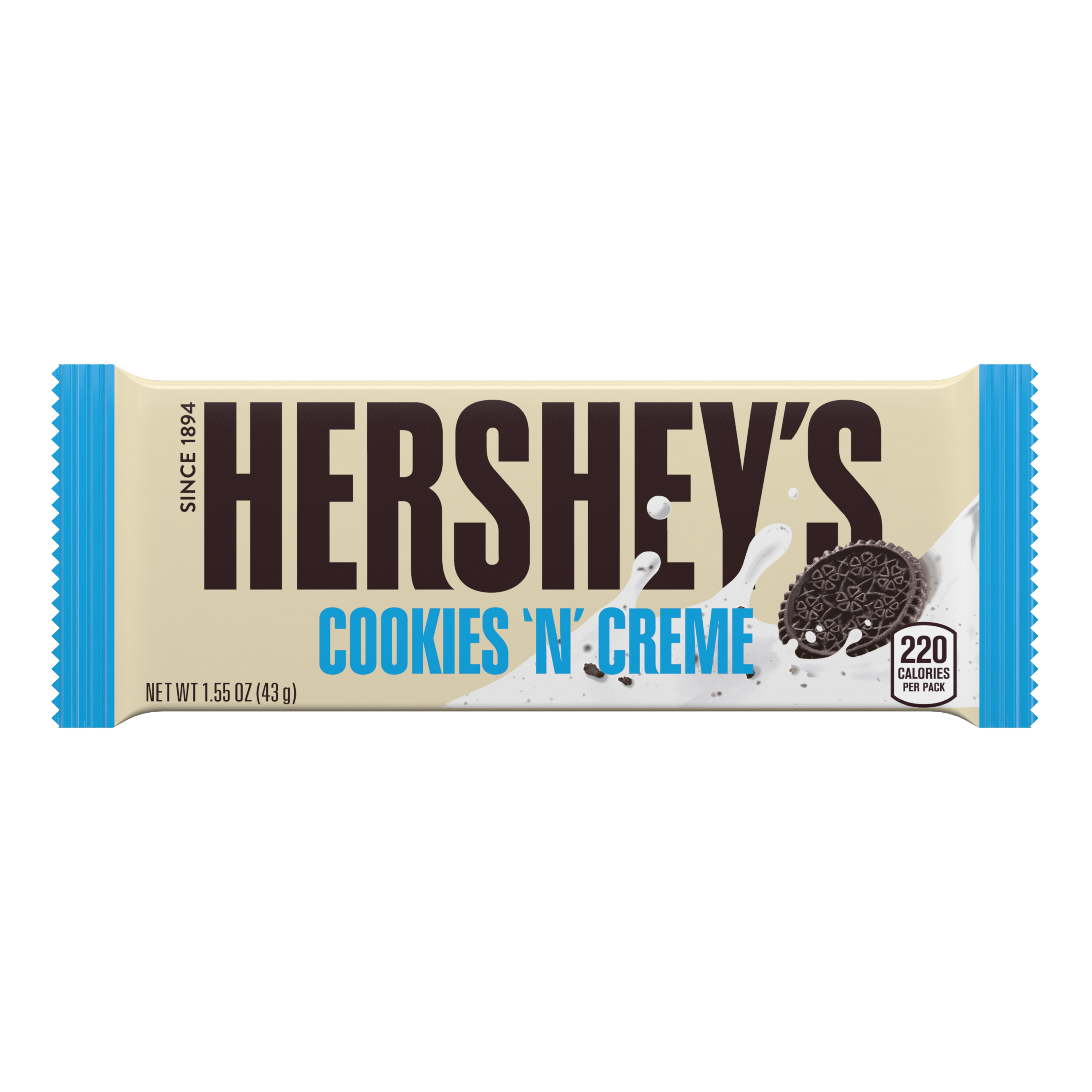 Hershey&#39;s Cookies &#39;N&#39; Creme Candy Bar - 1.55oz
