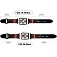 thumbnail image 3 of Correas deportivas de Halloween compatibles con Apple Watch para mujeres y hombres con estampado de calabaza y flores negras., 3 of 4